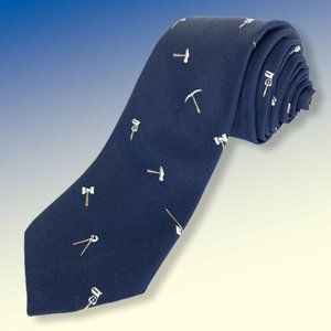 Smithsonian Institute Antique Tools Tie